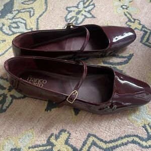 Franco Sarto Mary Jane Flats in Wine